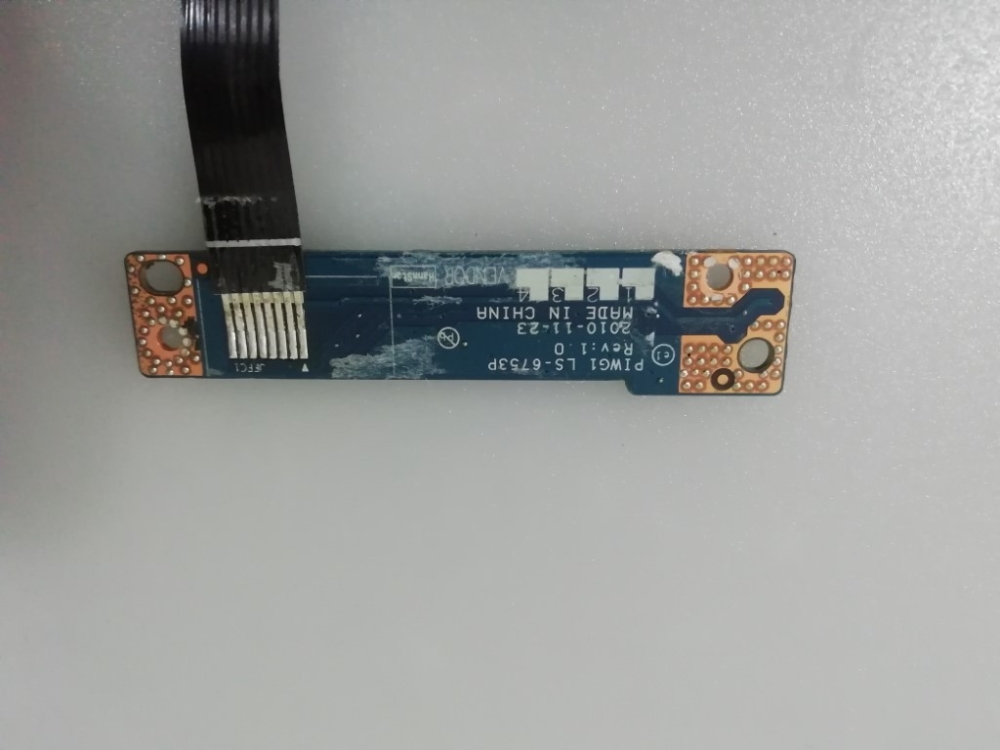 LS-6753P REV:1.0, NBX0000SLOOCV LENOVO G570-20079 MODEL NOTEBOOK POWER BUTON KART