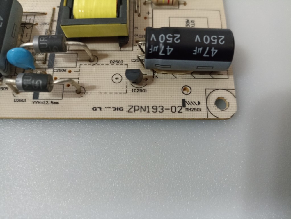 ZPN193-02 GRUNDIG 49 VLX 8650 BP MODEL LED TV 49" LED DRİVER BOARD